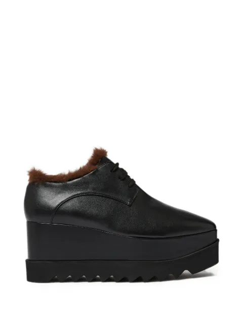 Stella McCartney Elyse faux-fur lace-up shoes