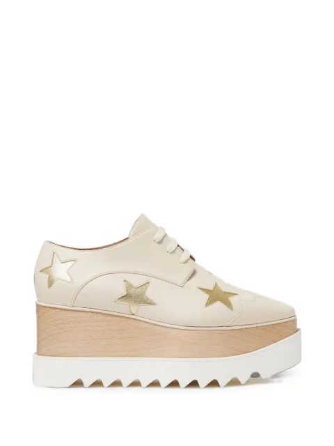 Stella McCartney metallic star Elyse platform shoes
