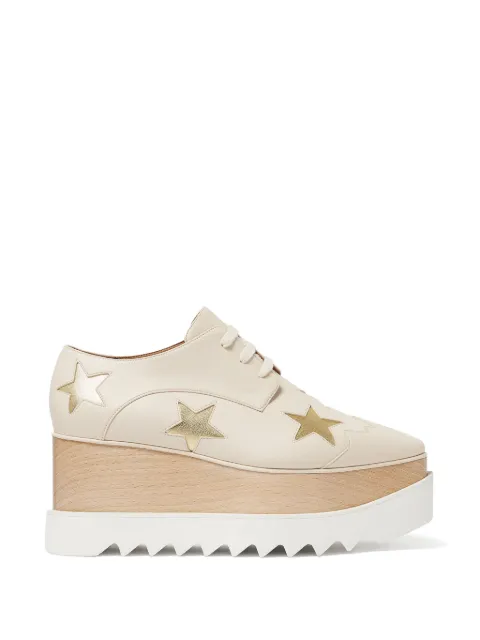 Stella McCartney metallic star Elyse platform shoes