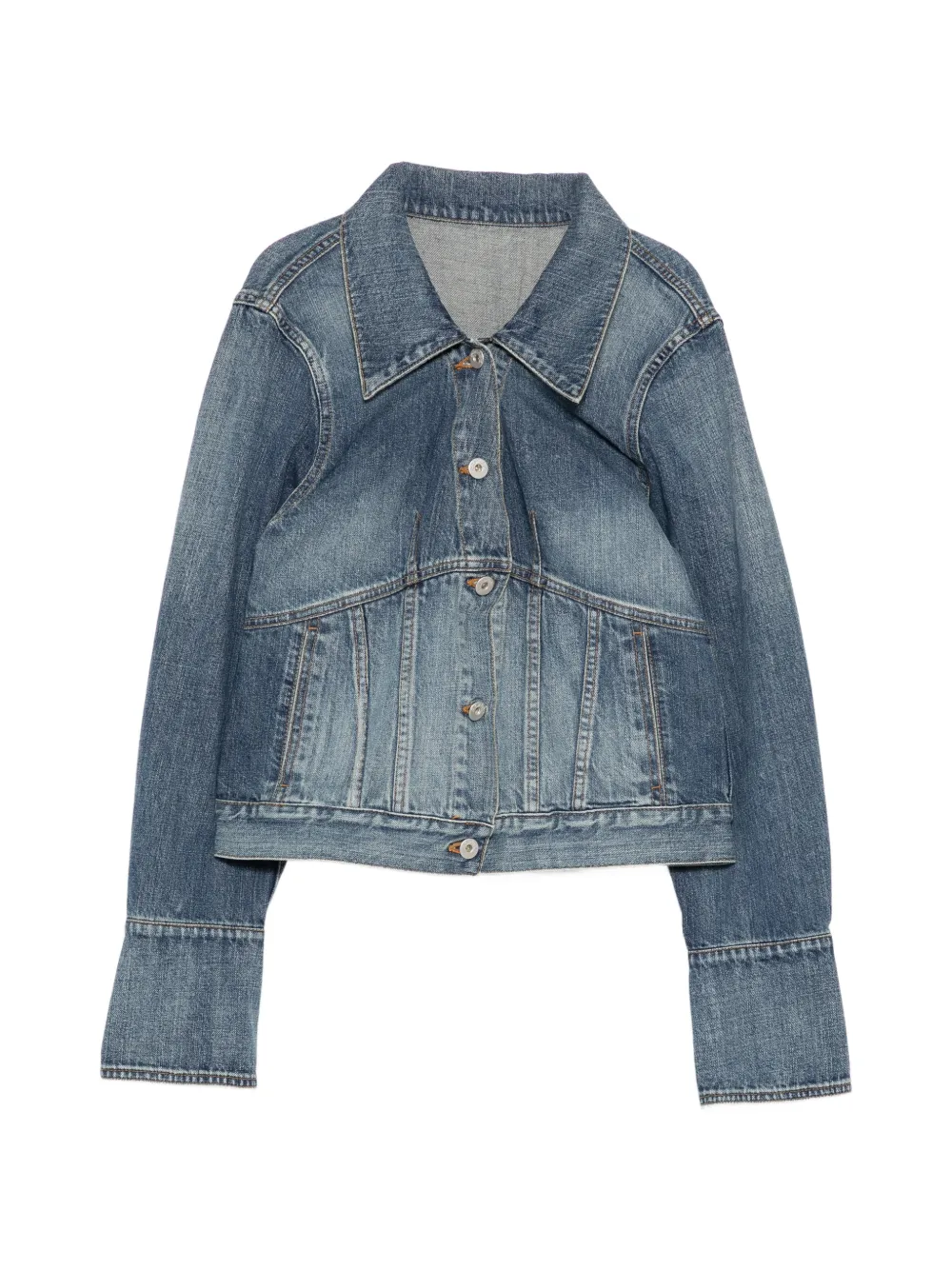 FETICO Jeansjacke mit Einsätzen - Blau
