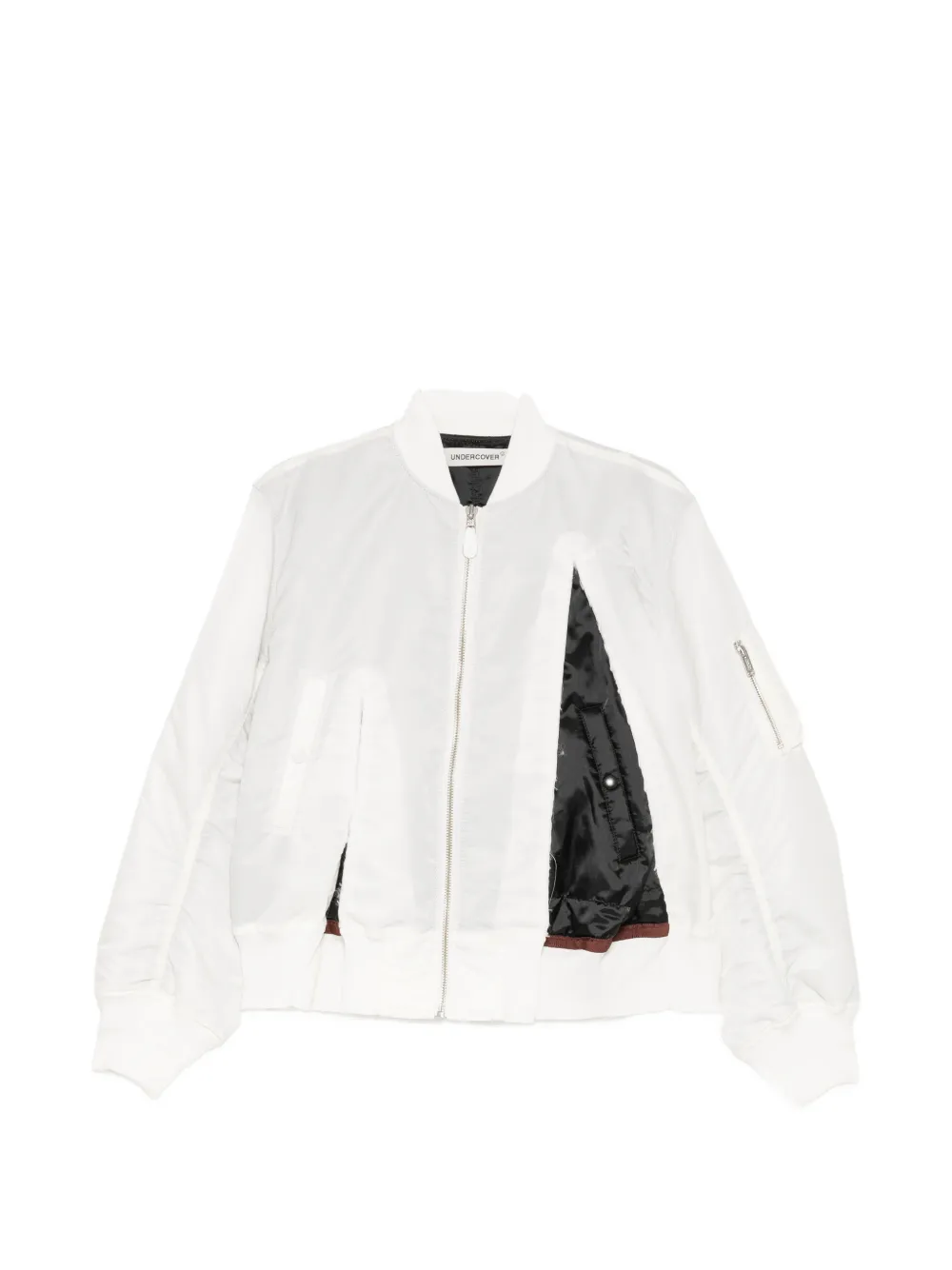 Undercover zip-up bomber jacket - Weiß