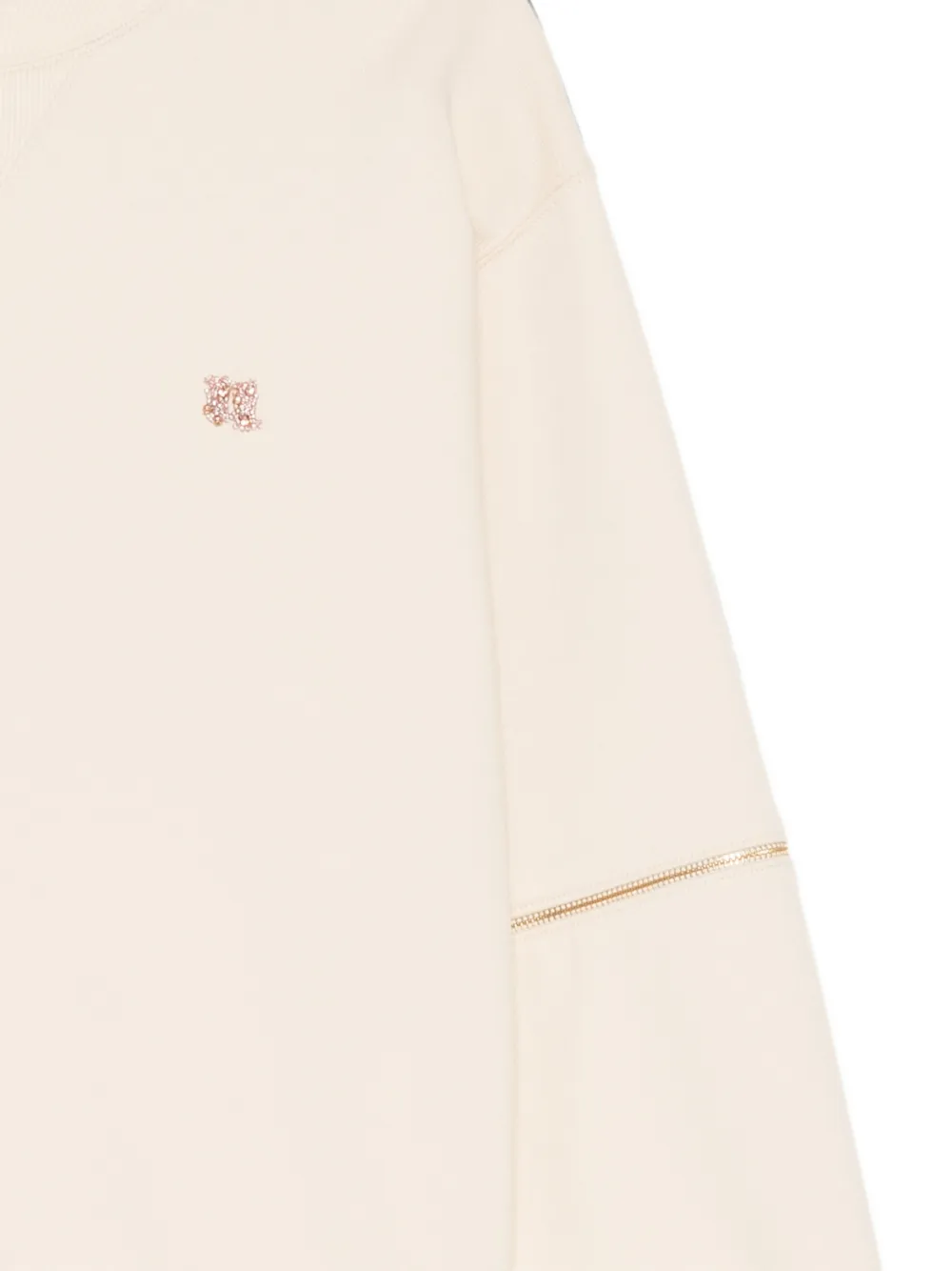 Undercover Trui verfraaid met kristallen en ritsdetail Beige