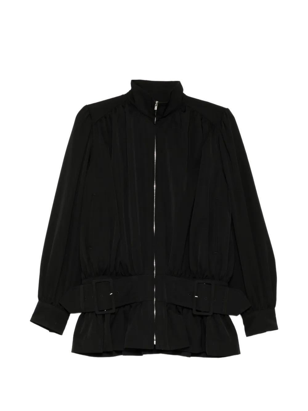 FETICO Top con cintura e zip - Grigio