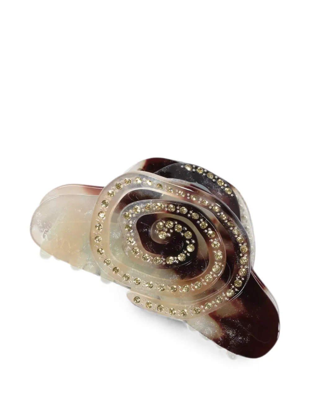 KATYA Crystal Rose hair claw - Braun