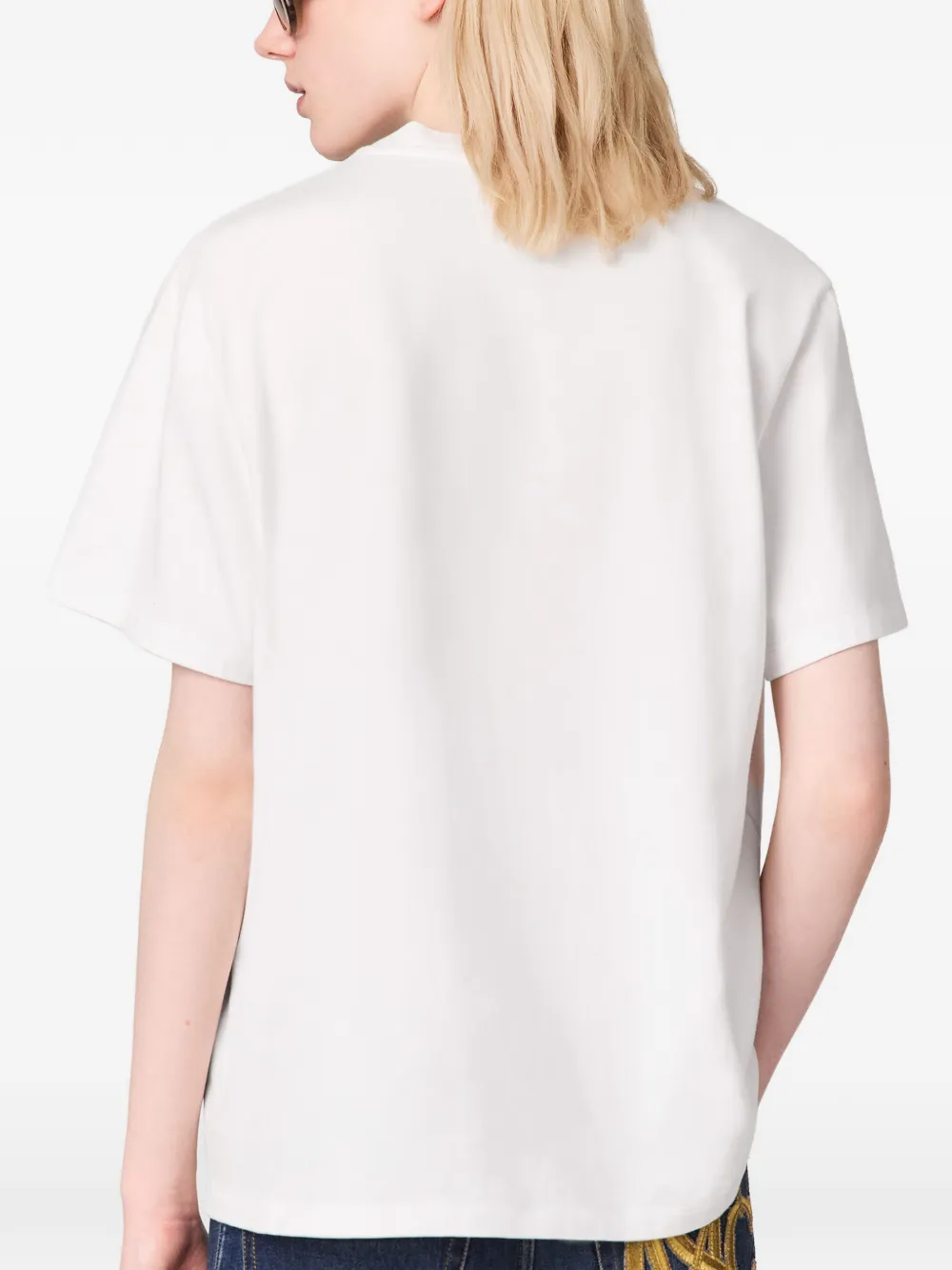 Stella McCartney T-shirt met gehaakt hart Wit