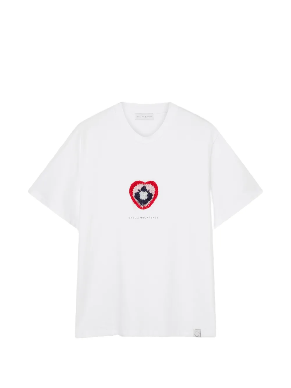 Stella Mccartney Crochet-heart T-shirt In White