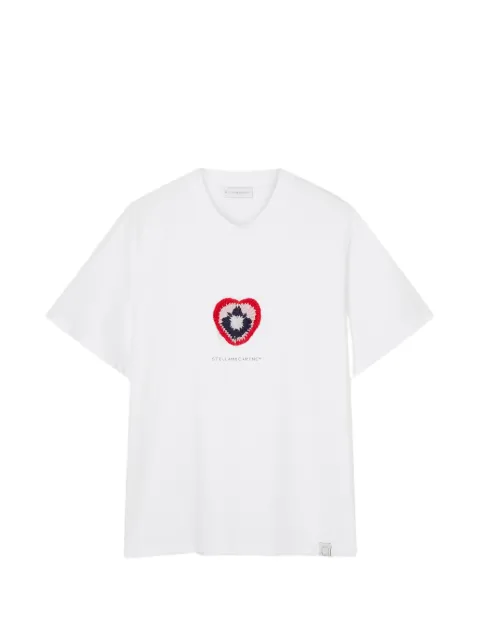 Stella McCartney crochet-heart T-shirt