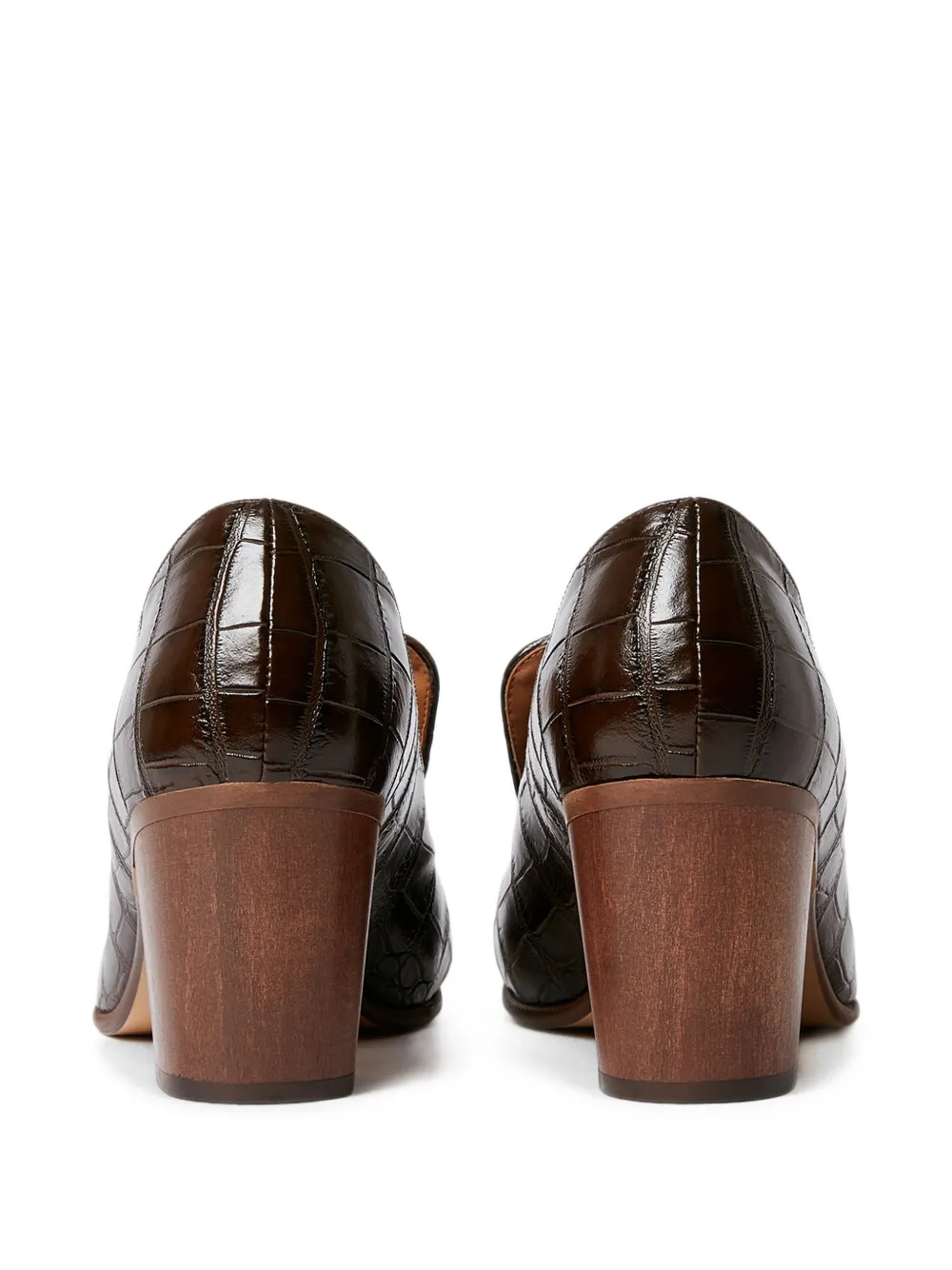 Stella McCartney croc-effect heeled loafers Bruin