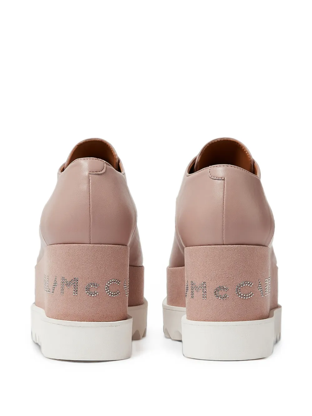 Stella McCartney Elyse logo platform shoes Roze
