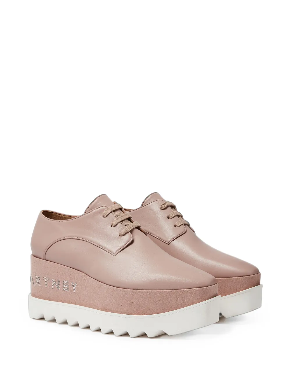 Stella McCartney Elyse logo platform shoes Roze