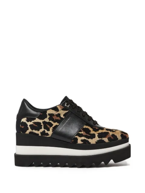 Stella McCartney Sneak-Elyse leopard platform sneakers