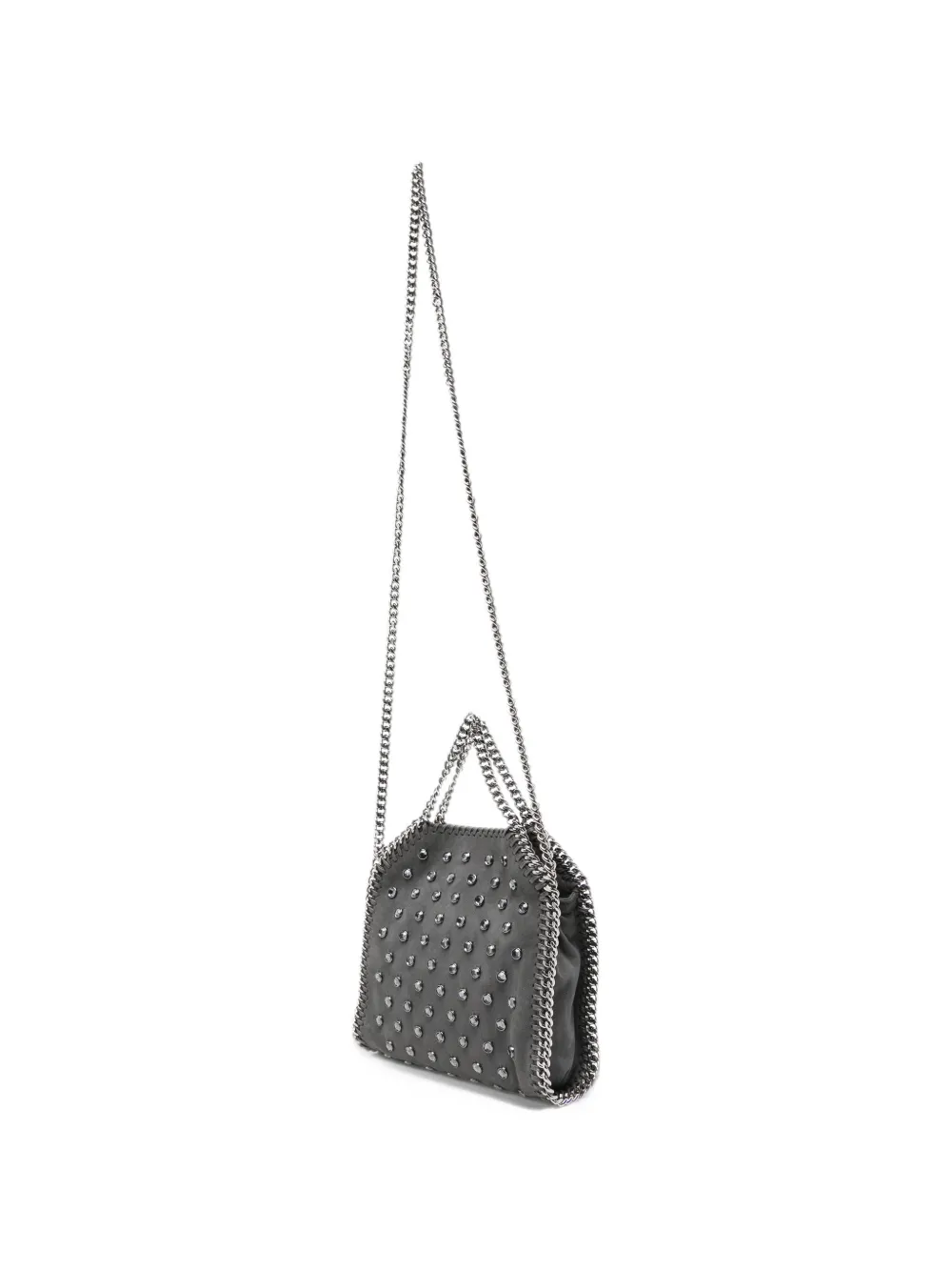 Stella McCartney Falabella crystal-embellished tote bag Grijs