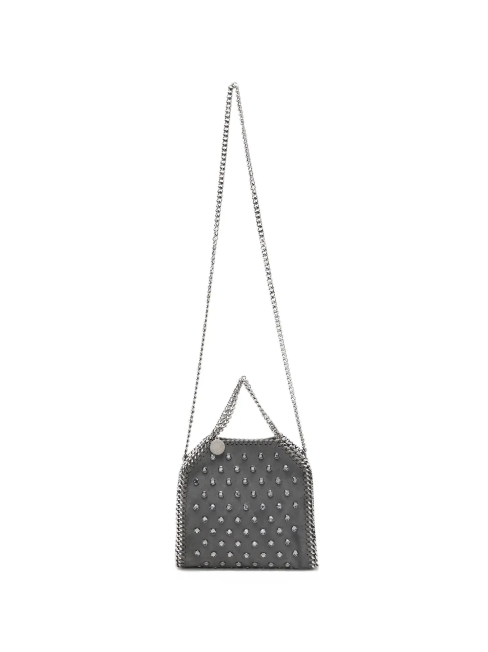 Stella McCartney Falabella crystal-embellished tote bag Grijs