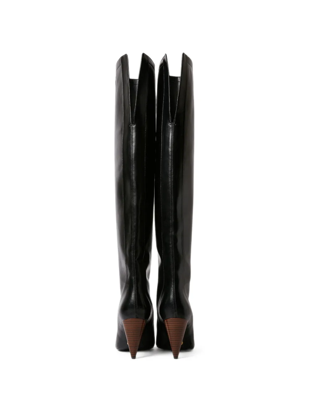 Stella McCartney square-toe over-the-knee boots Zwart