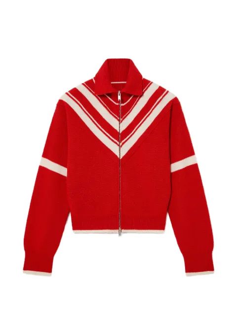 Stella McCartney collared zipper knit jacket