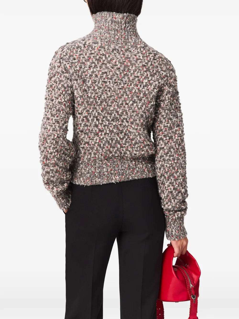 Stella McCartney Gebreide trui met textuur Grijs