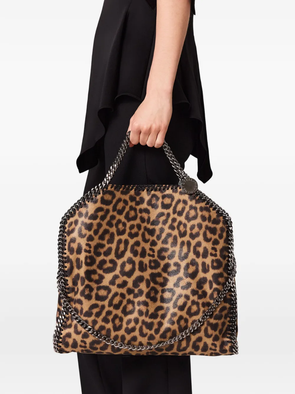 Stella McCartney Falabella shopper met luipaard-print Bruin