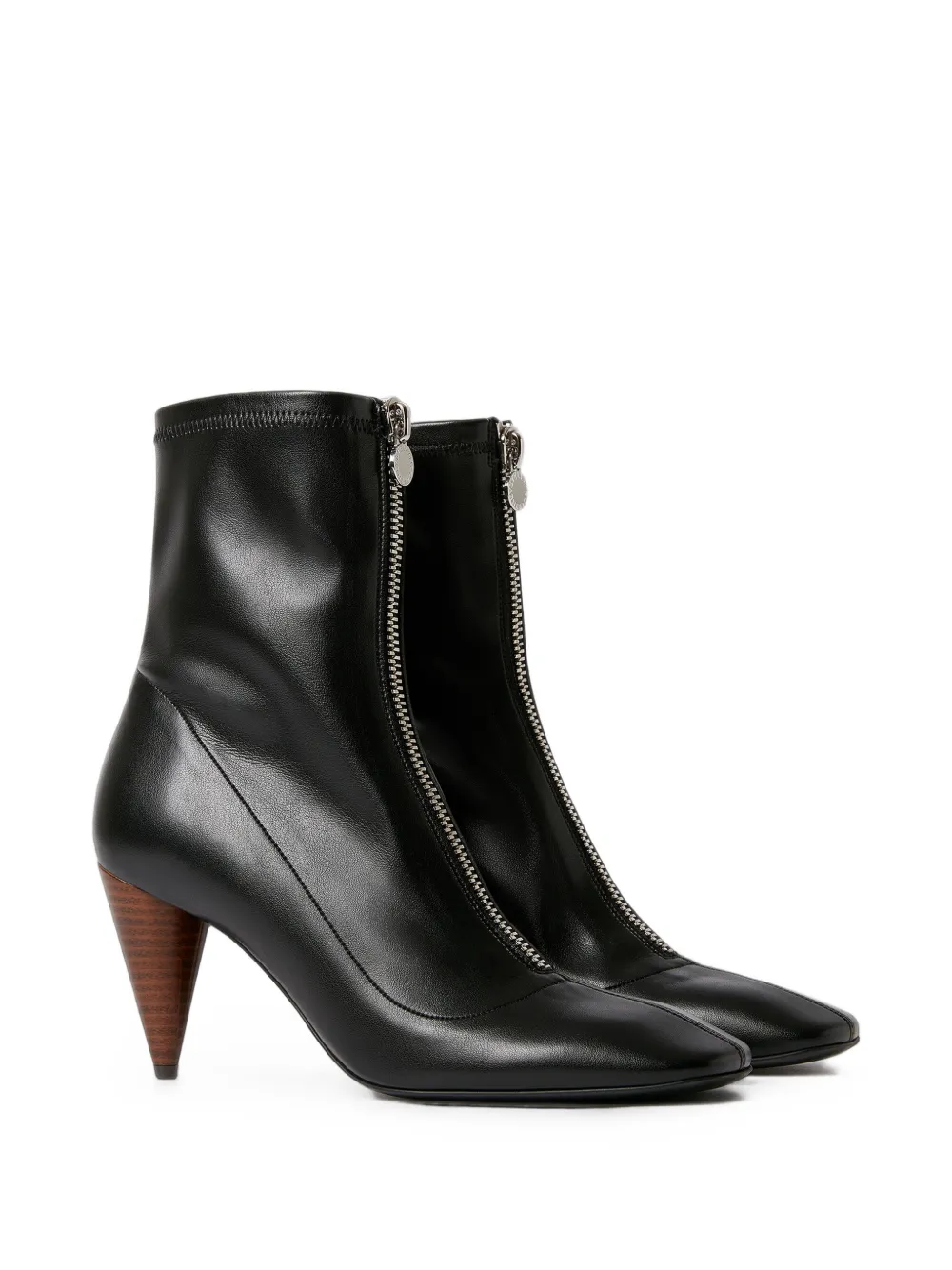 Stella McCartney zipper ankle boots Zwart