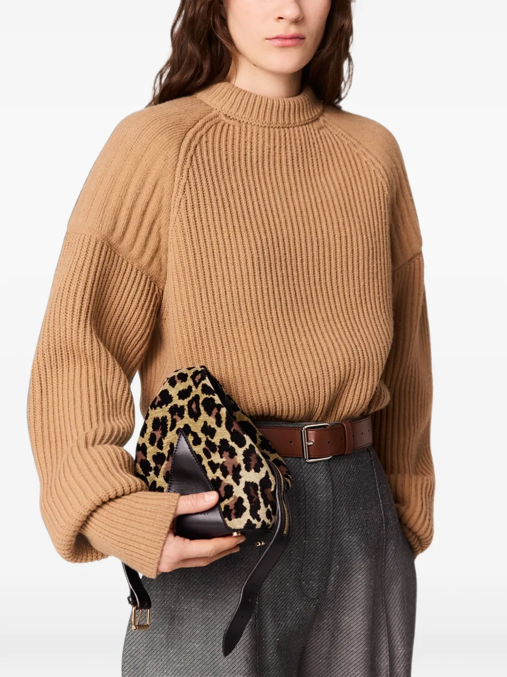 Stella McCartney leopard-print shoulder bag · OS