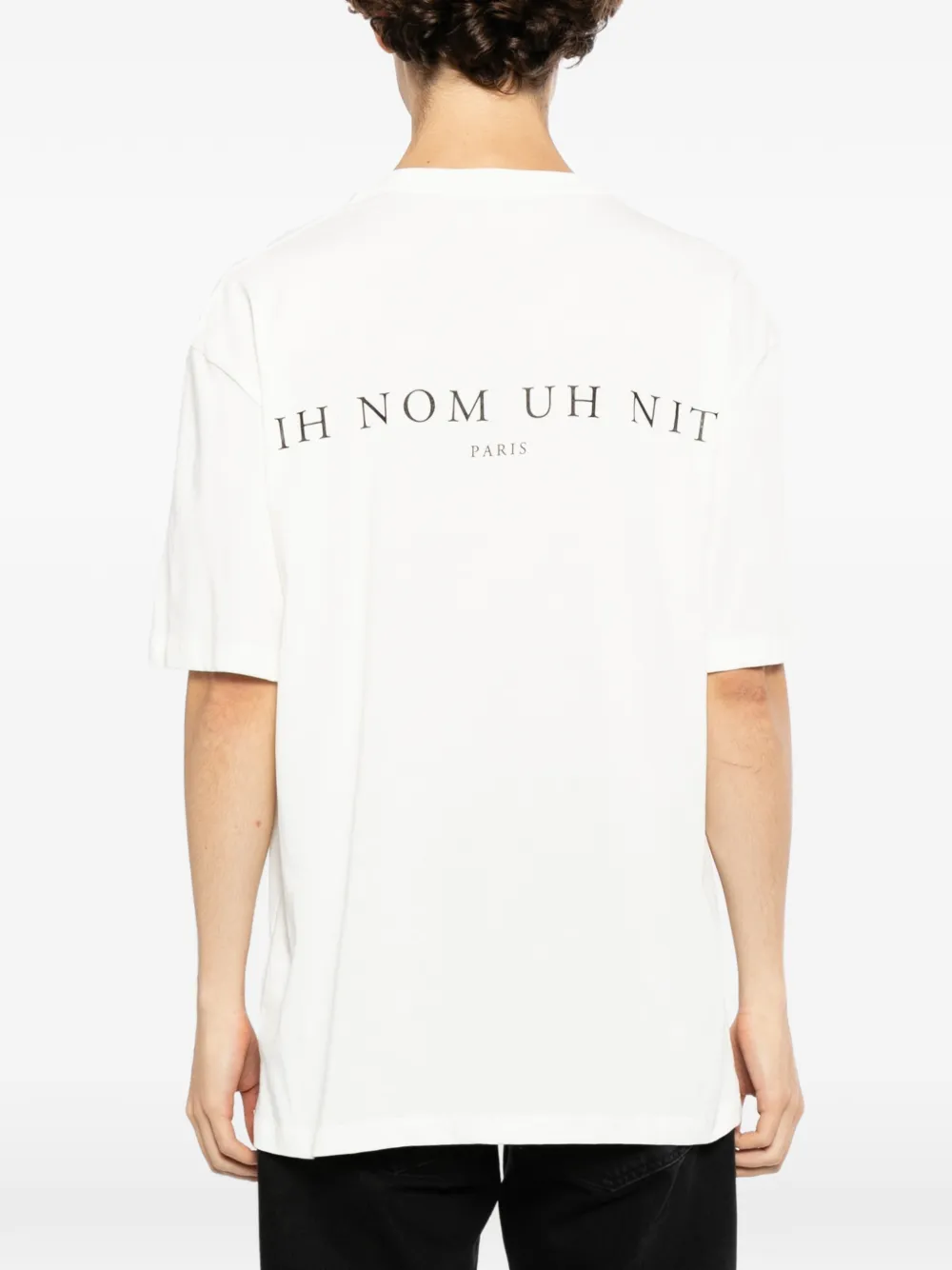 Ih Nom Uh Nit T-shirt met grafische print Wit