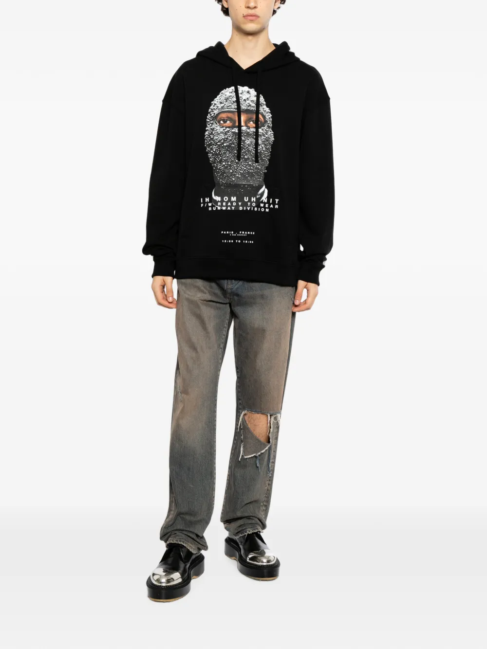 Ih Nom Uh Nit Hoodie met print Zwart