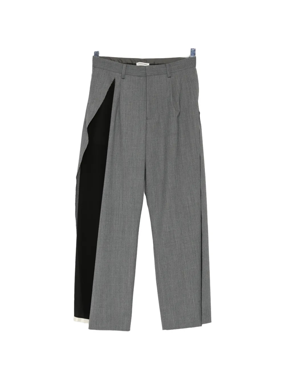 Undercover raw-edge panelled trousers - Grigio