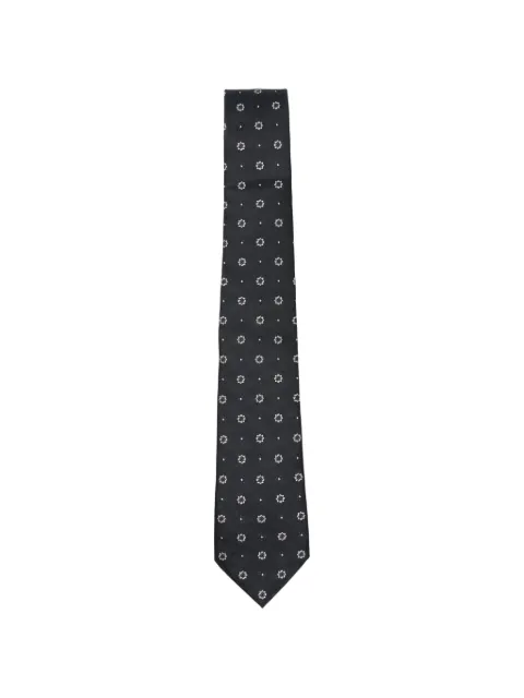 Saint Laurent patterned silk tie
