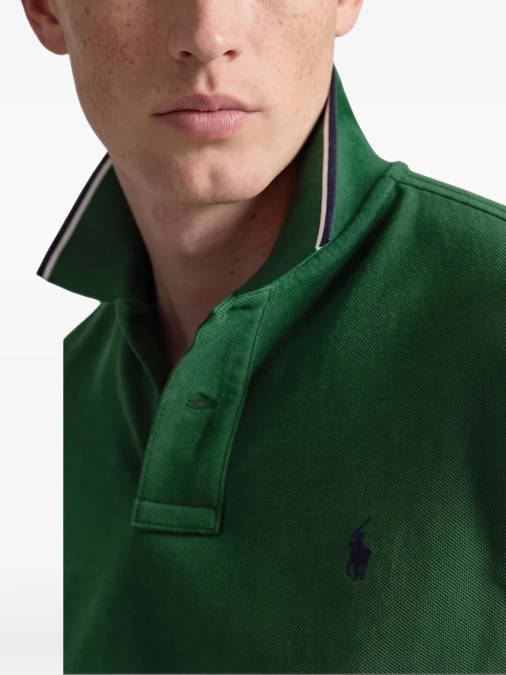 Polo Ralph Lauren Getailleerd mesh poloshirt Groen