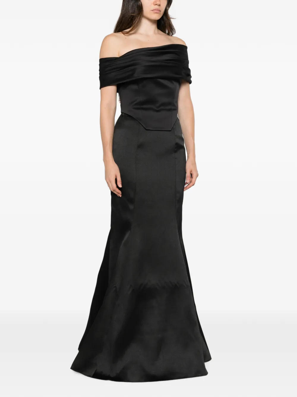Solace London Alta maxi-dress Zwart