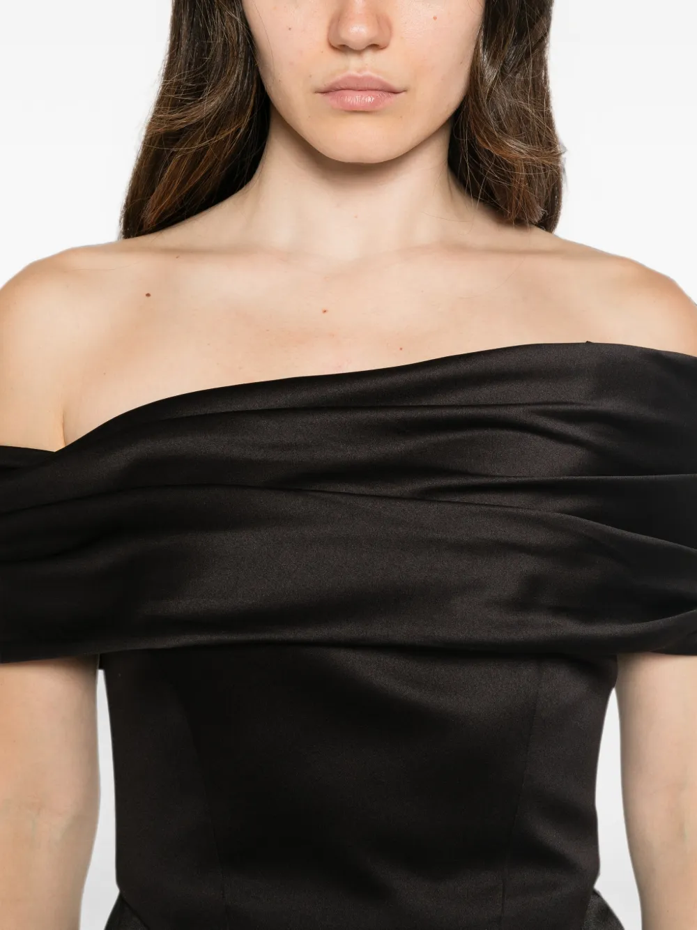 Solace London Alta maxi-dress Zwart