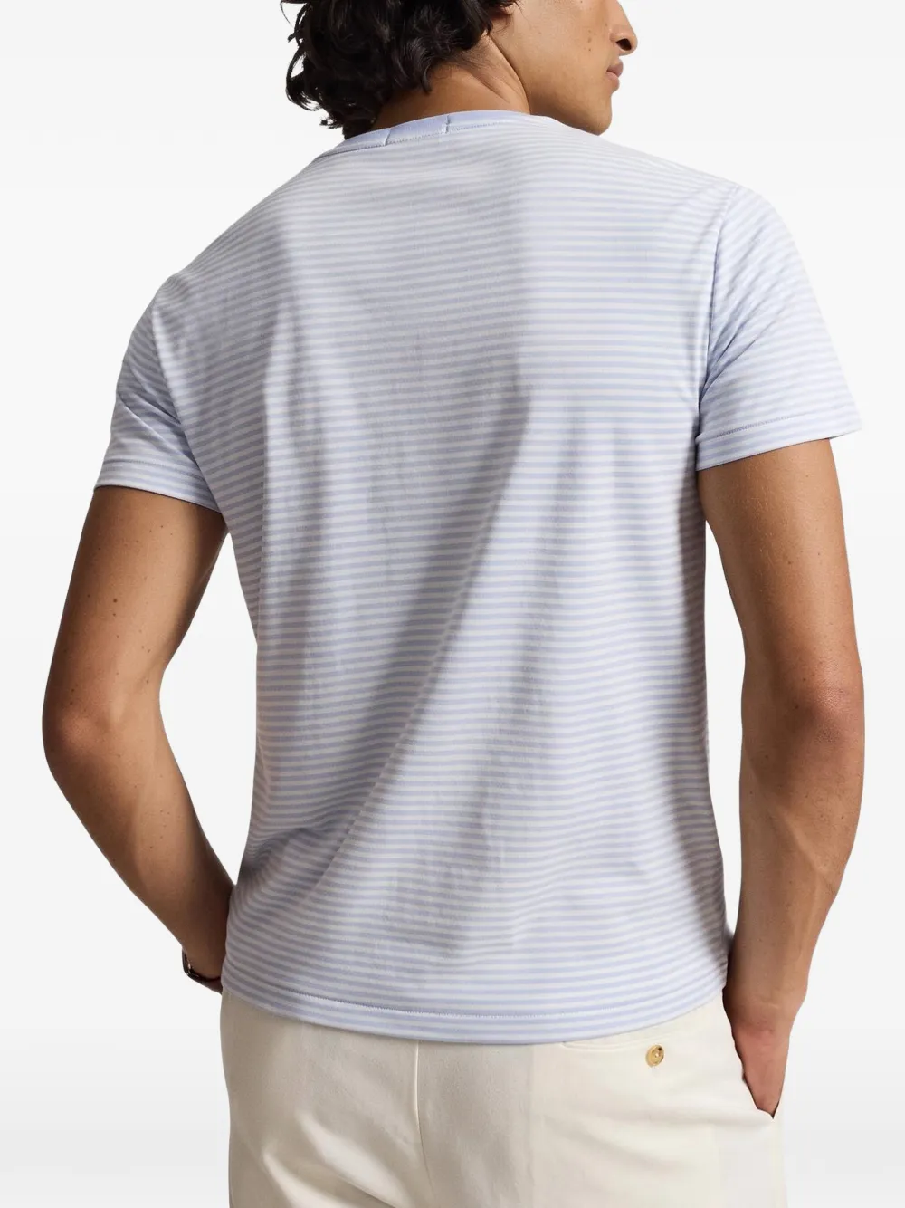 Polo Ralph Lauren striped pima-cotton T-shirt Wit
