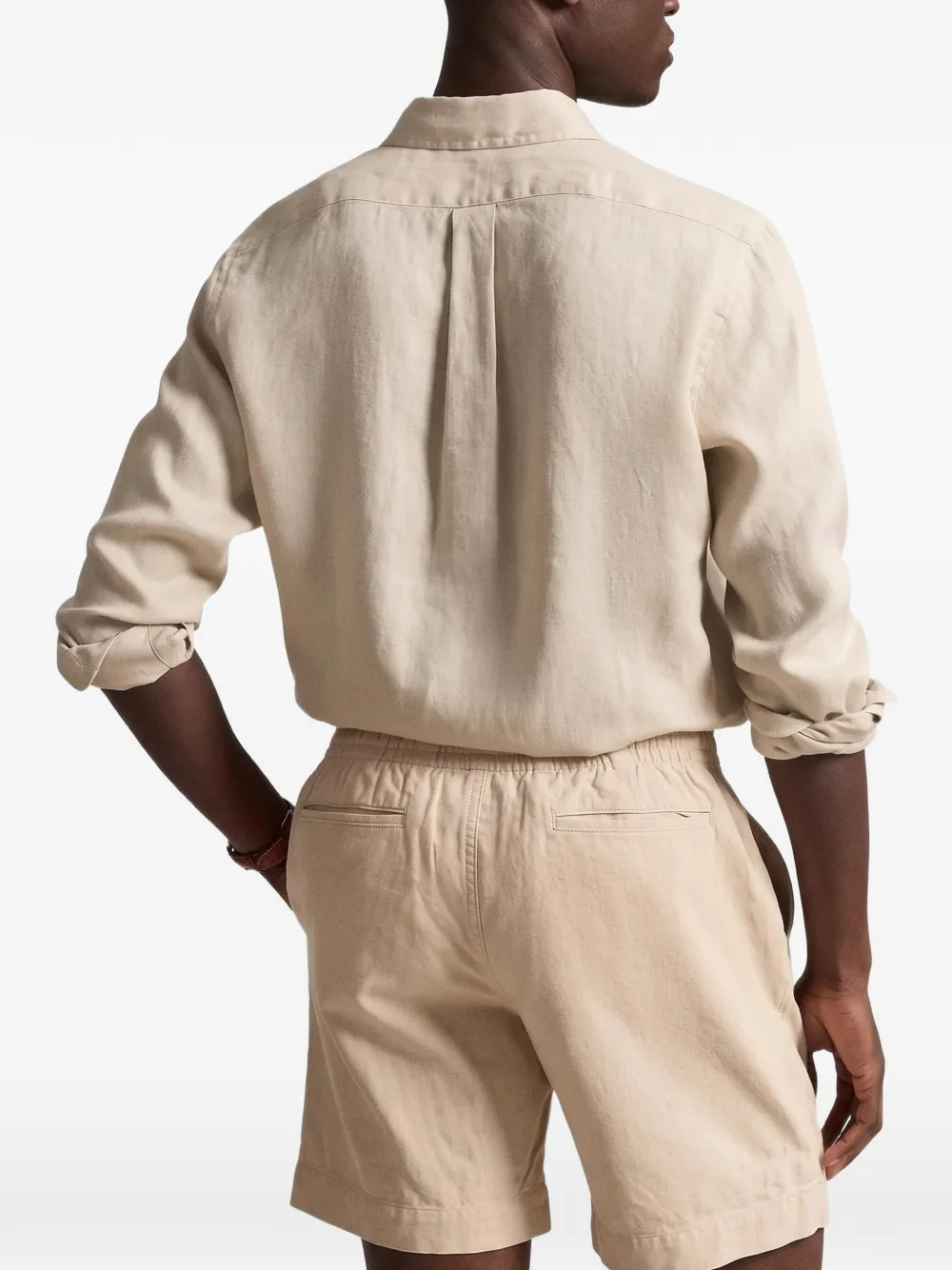 Polo Ralph Lauren Custom Fit linen shirt Beige
