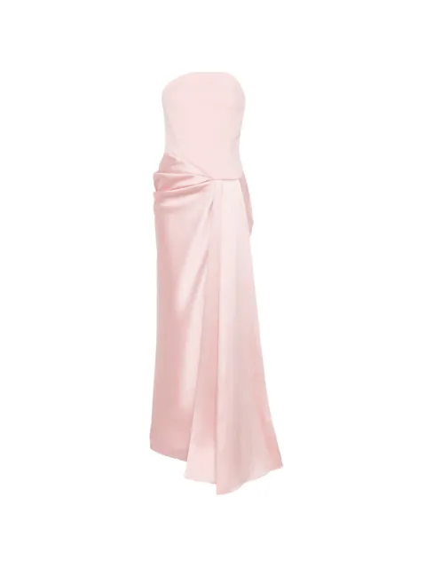 Solace London Seri strapless draped maxi dress