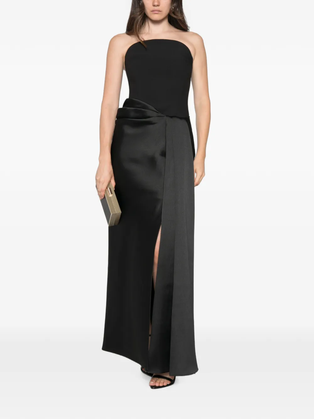 Solace London The Seri maxi-dress Zwart