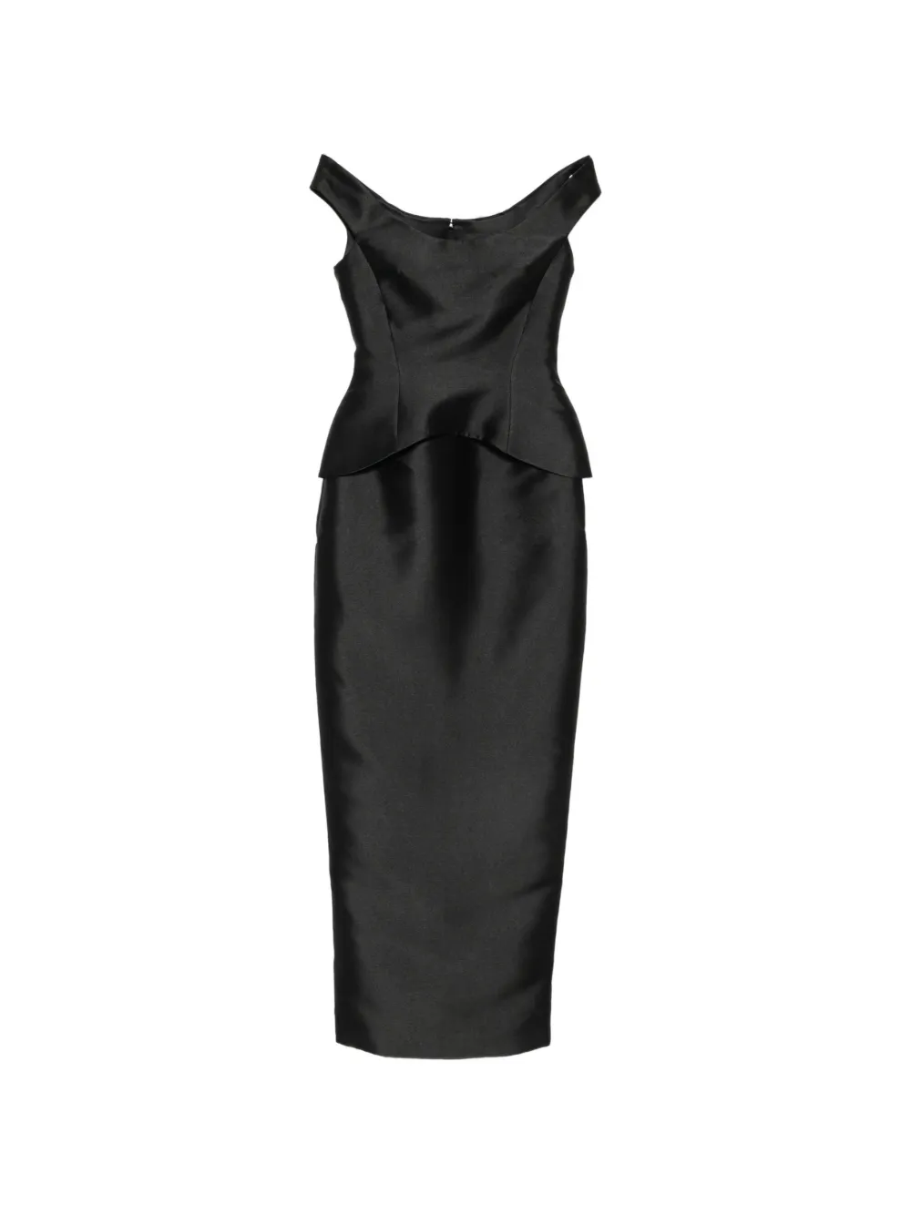 Solace London the Pieta maxi dress in black