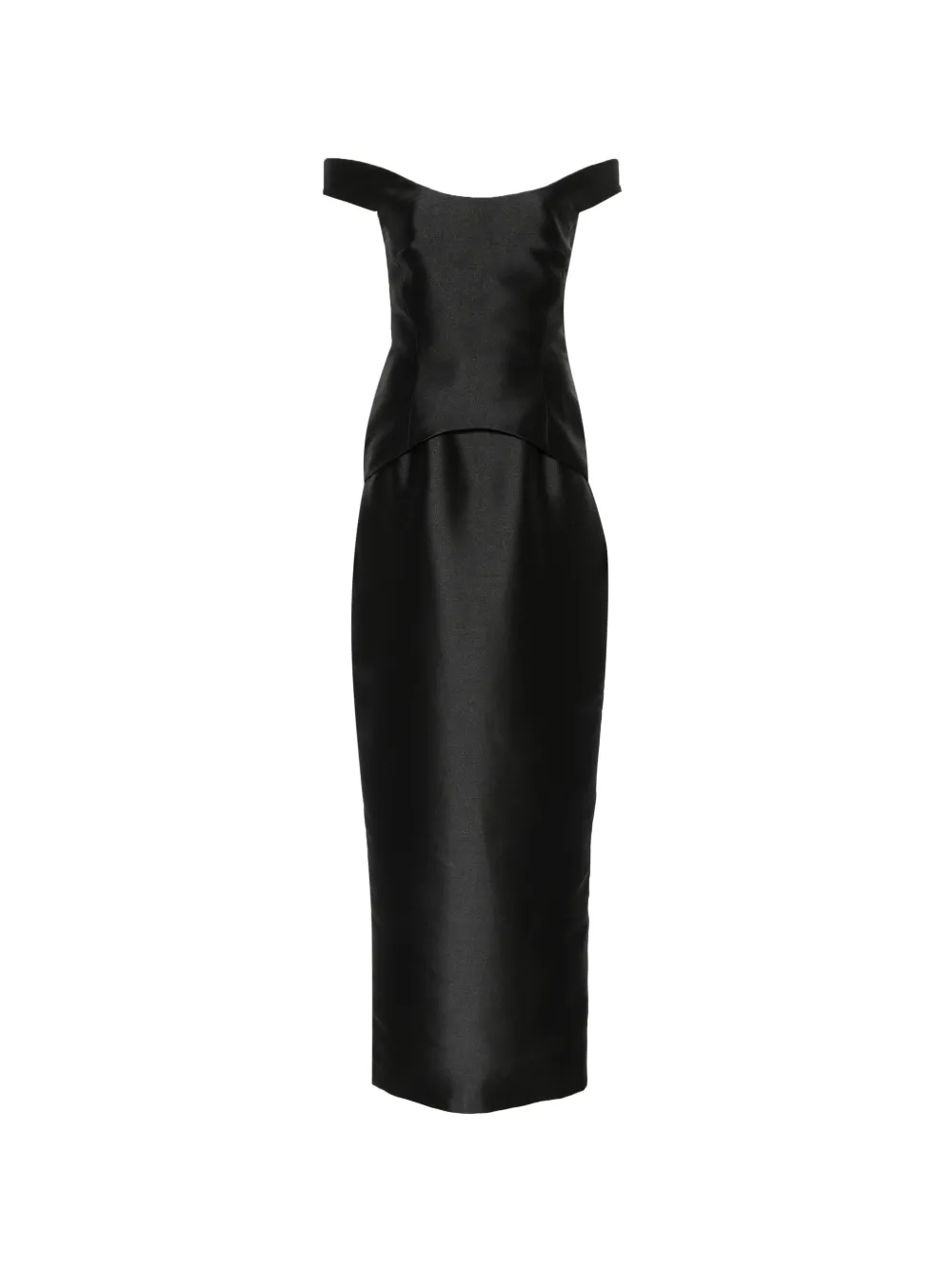Solace London Pieta maxi-jurk Zwart