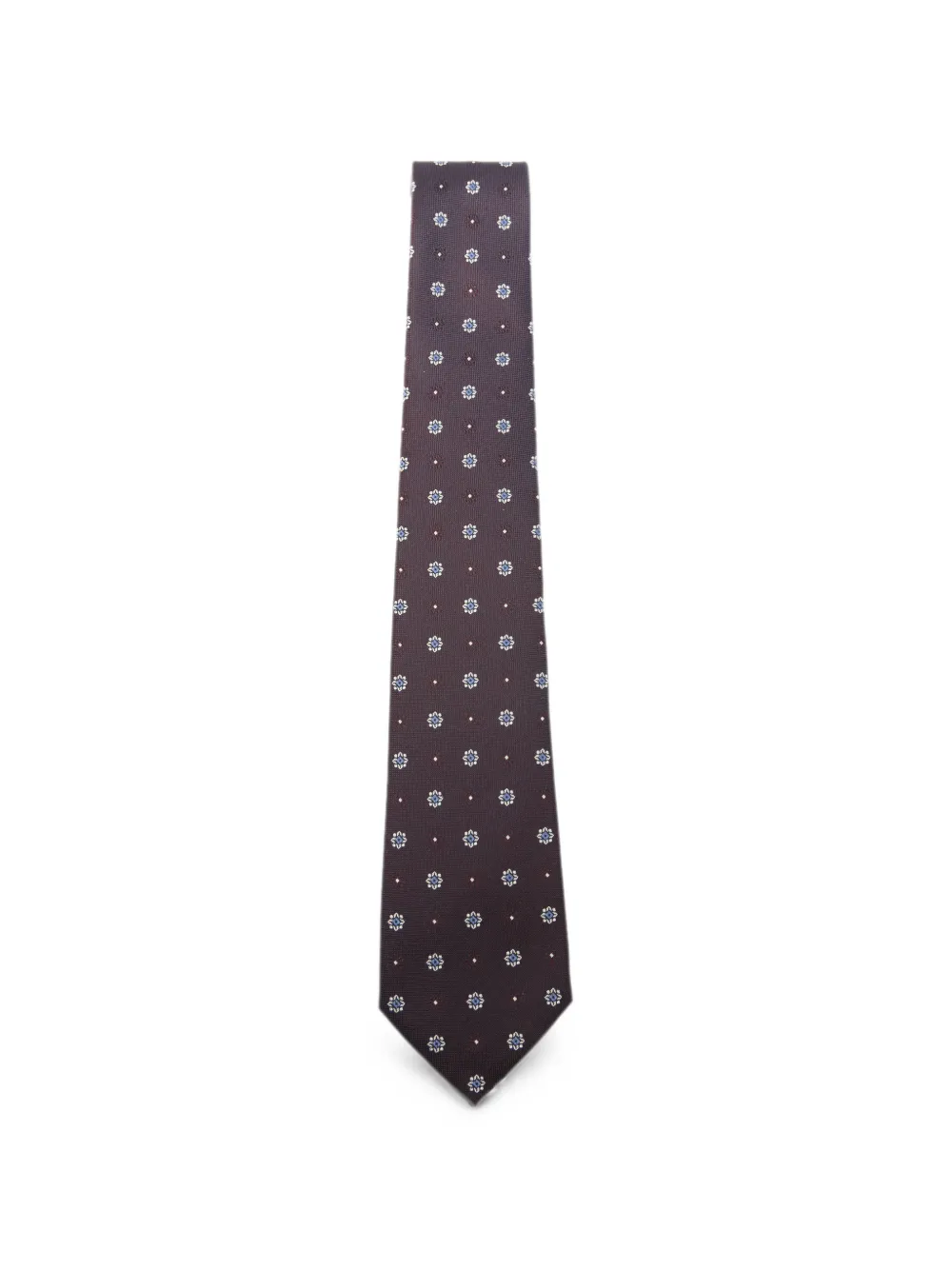 Saint Laurent jacquard-weave silk tie - Blau