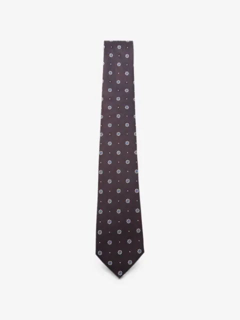 Saint Laurent jacquard-weave silk tie