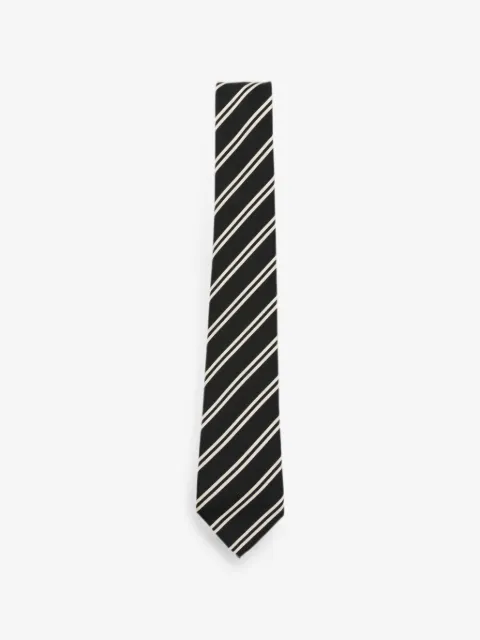 Saint Laurent diagonal-stripe tie