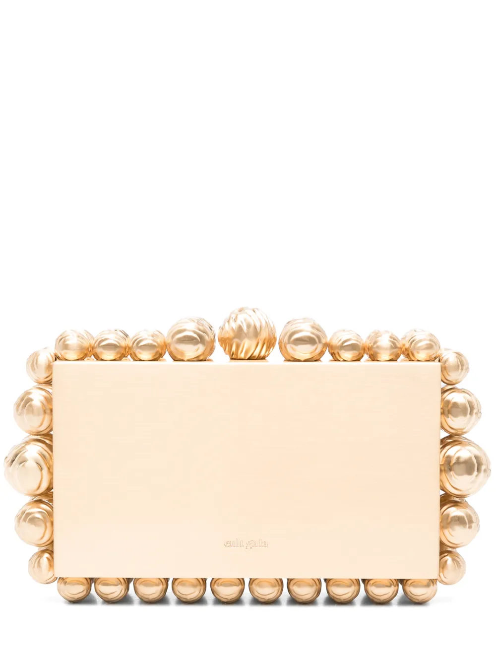 Cult Gaia bead-embellished box clutch bag - Oro