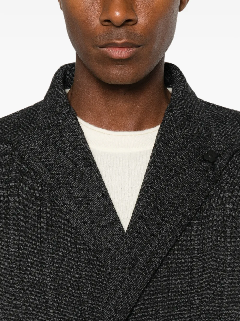Lardini Jas met dubbele rij knopen Grijs