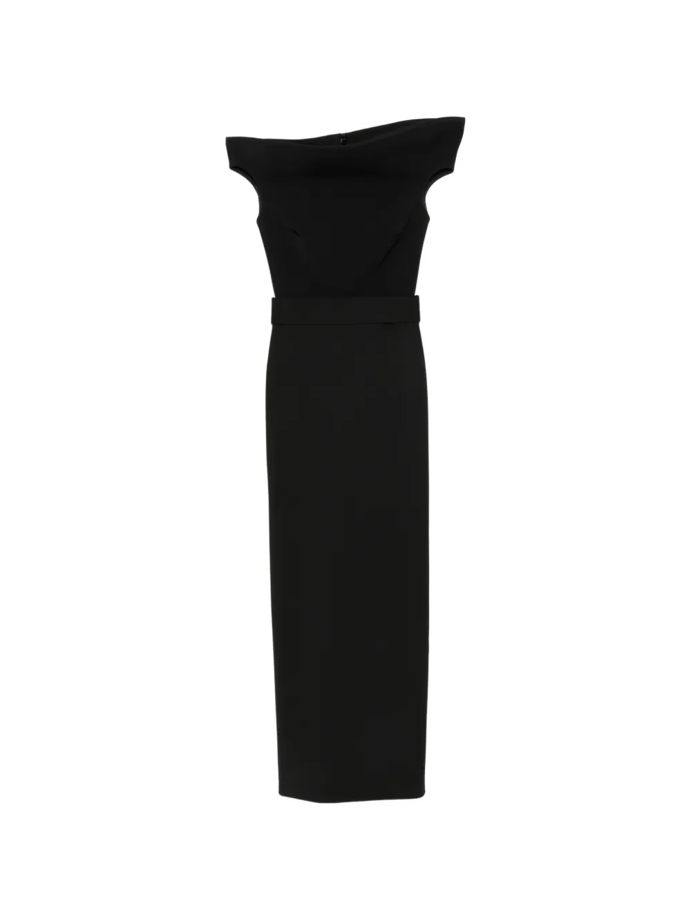 Solace London Faro belted maxi dress - Nero