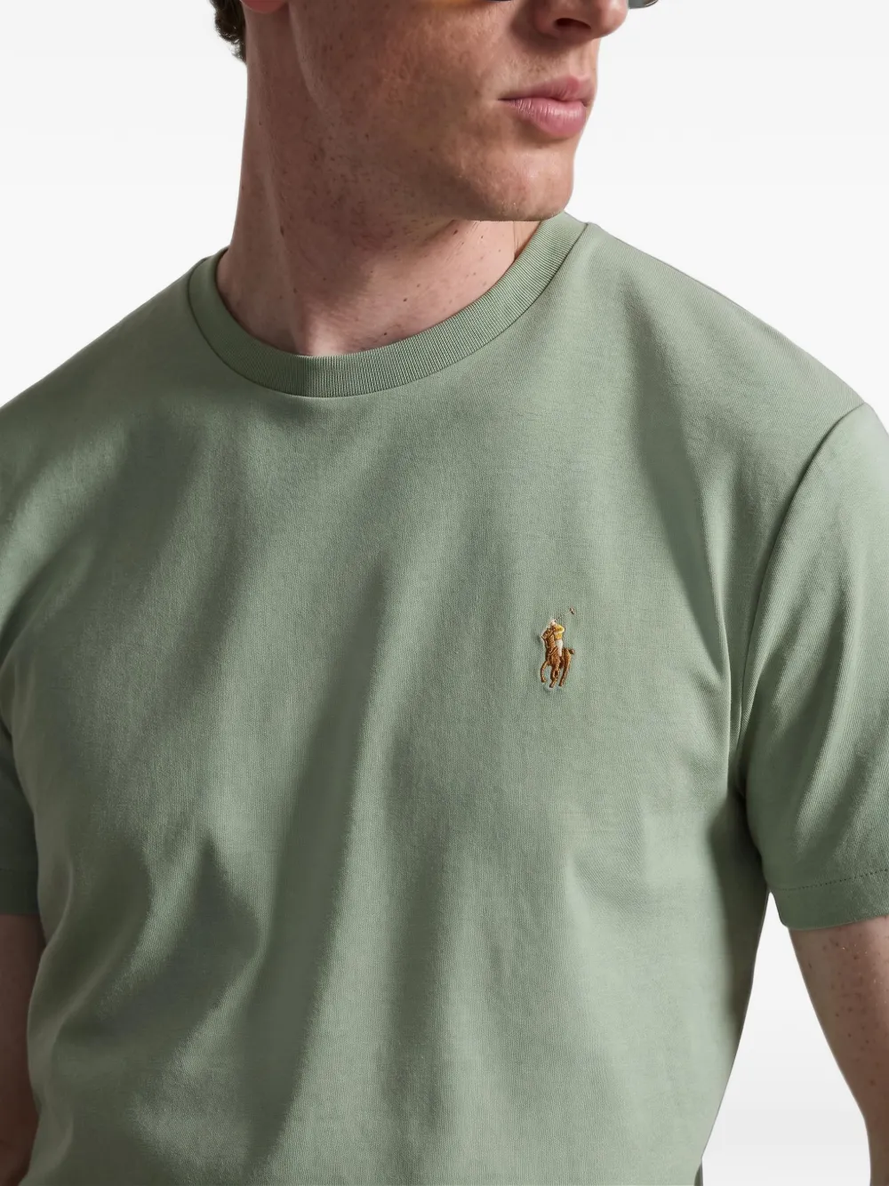 Polo Ralph Lauren Custom Slim Fit soft cotton T-shirt Groen