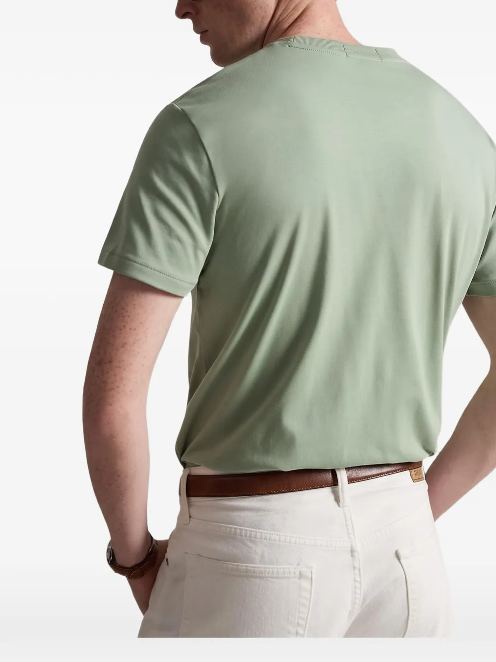Polo Ralph Lauren Custom Slim Fit soft cotton T-shirt Groen