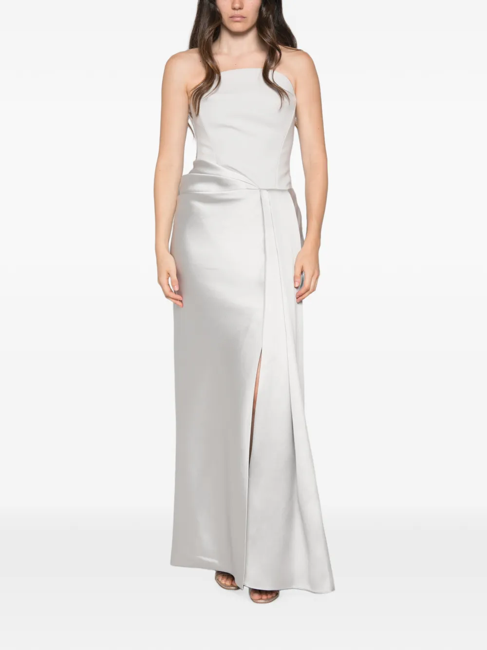 Solace London Seri maxi-jurk Zilver
