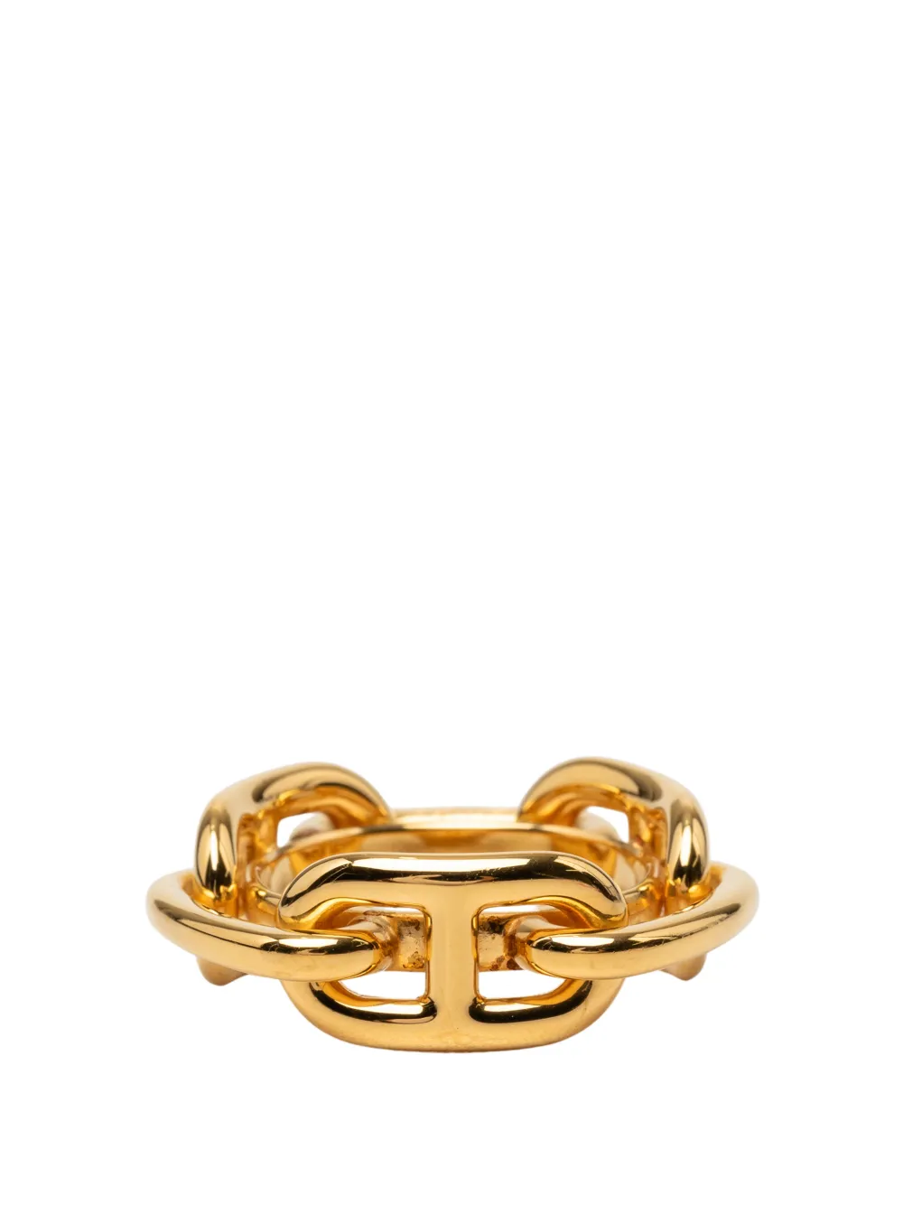 Hermès Pre-Owned 2000-2026 Gold Plated Regate Ring scarf rings - Oro