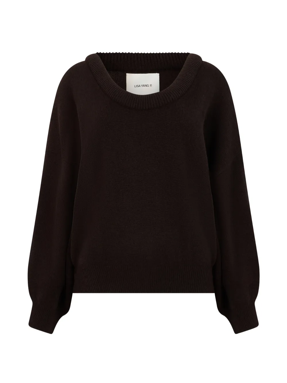 Lisa Yang Doria fine-knit drop-shoulder sweater - Braun