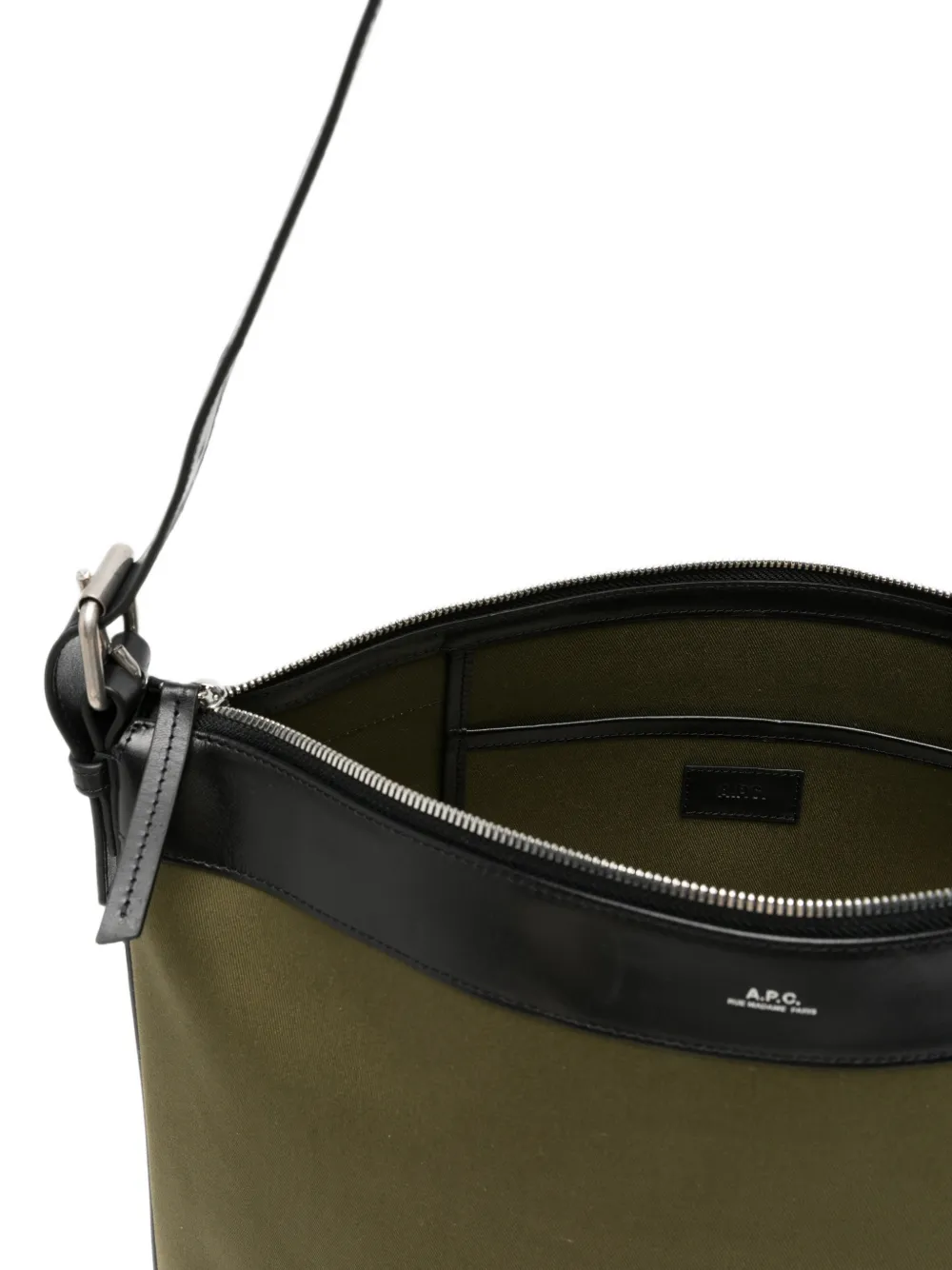 A.P.C. Vera tweekleurige maxi-schoudertas Groen