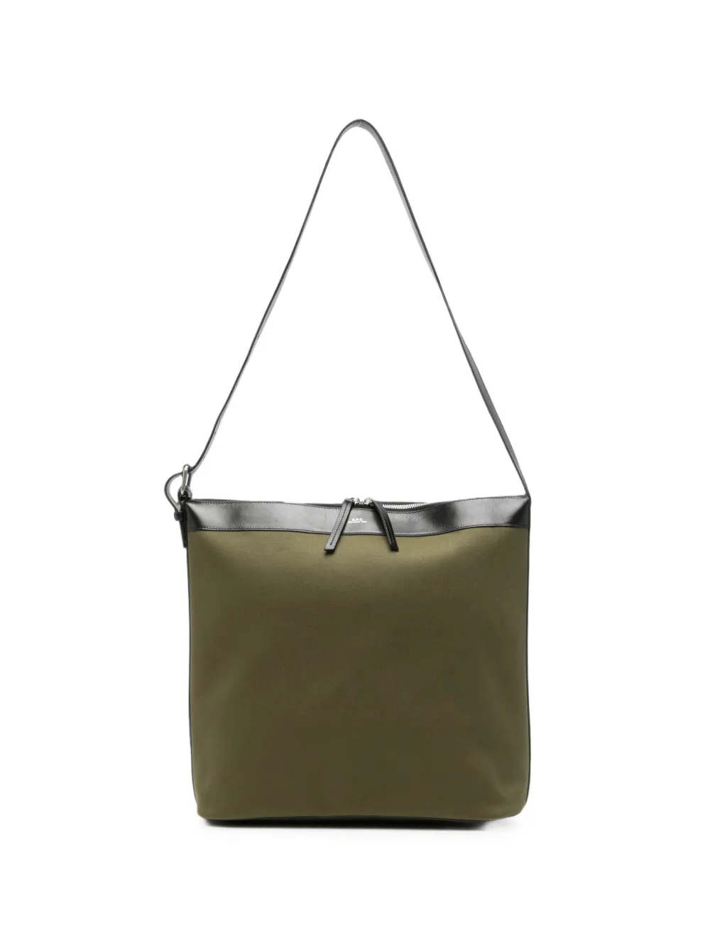 A.P.C. Vera maxi two-tone shoulder bag - Verde
