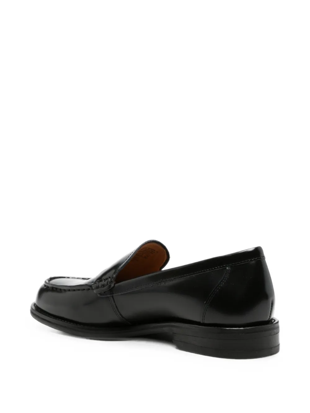 VAGABOND polished leather loafers Zwart